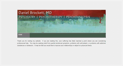 Desktop Screenshot of danielbrockettmd.com