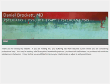 Tablet Screenshot of danielbrockettmd.com